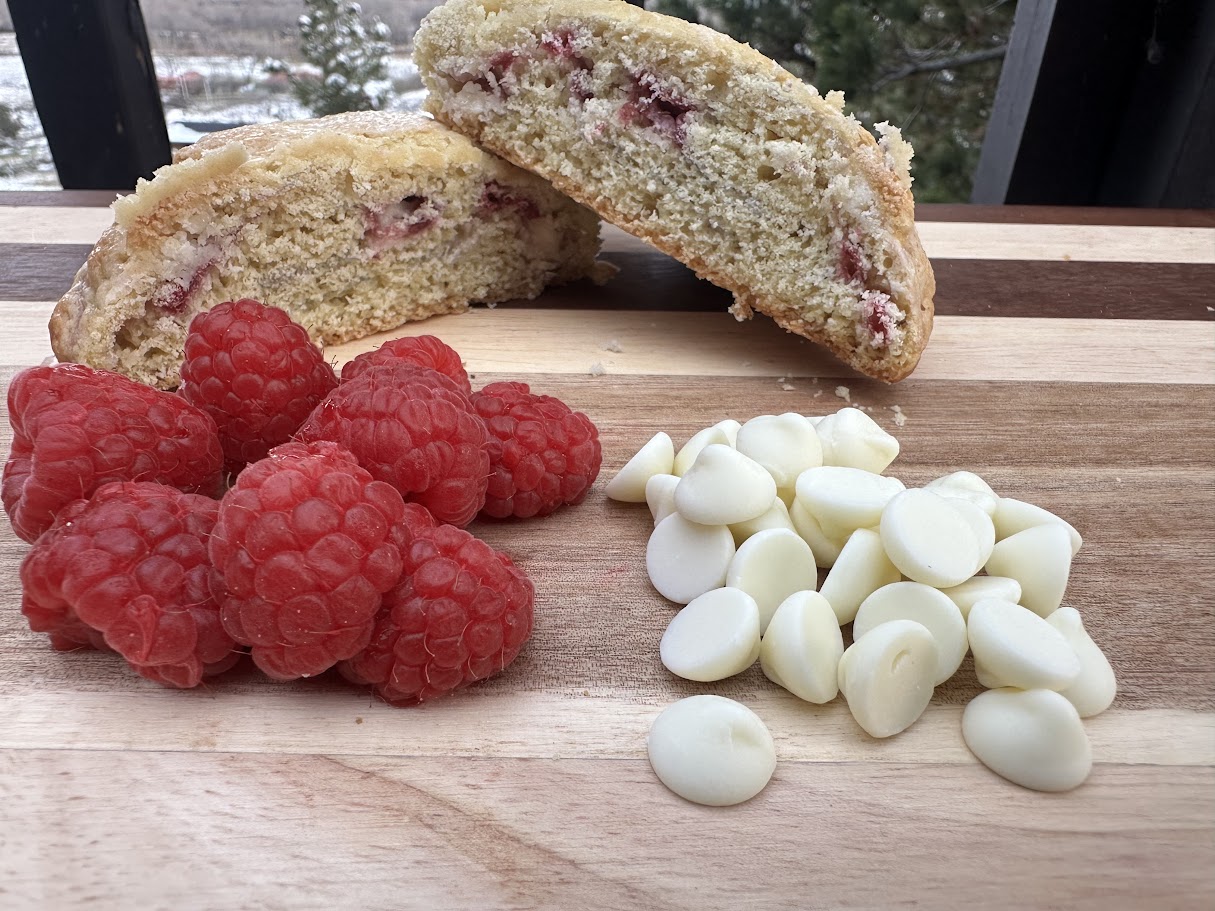 Mountain View Treats Raspberry White Chocolate Scone